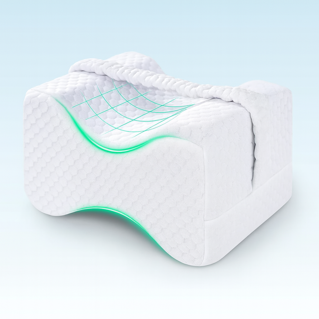 CloudKnee™ - Side-Sleep Knee Pillow with Strap