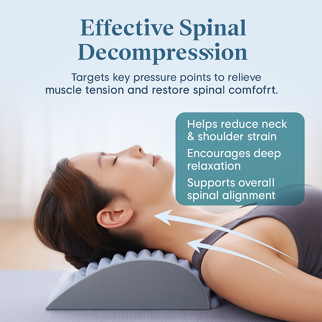 SpinalEase™ - Back Stretcher Pillow