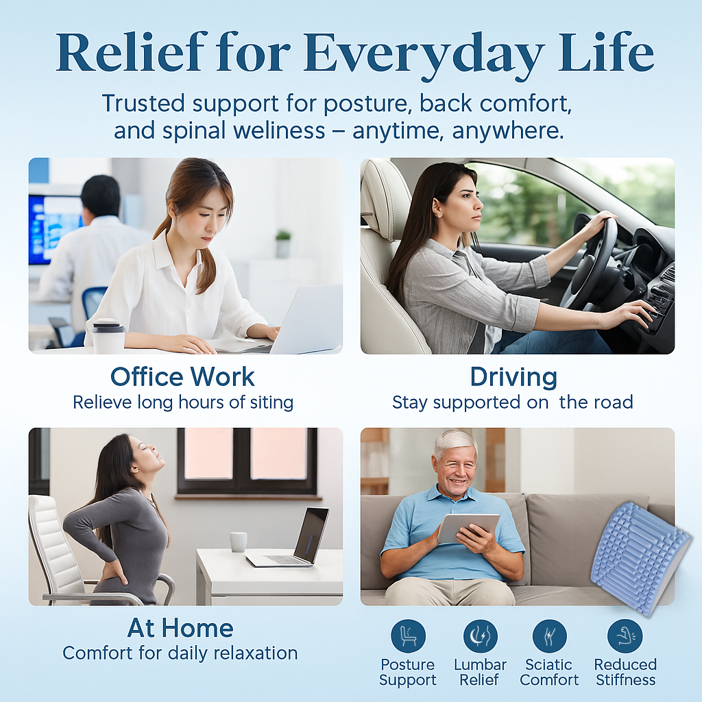 SpinalEase™ - Back Stretcher Pillow