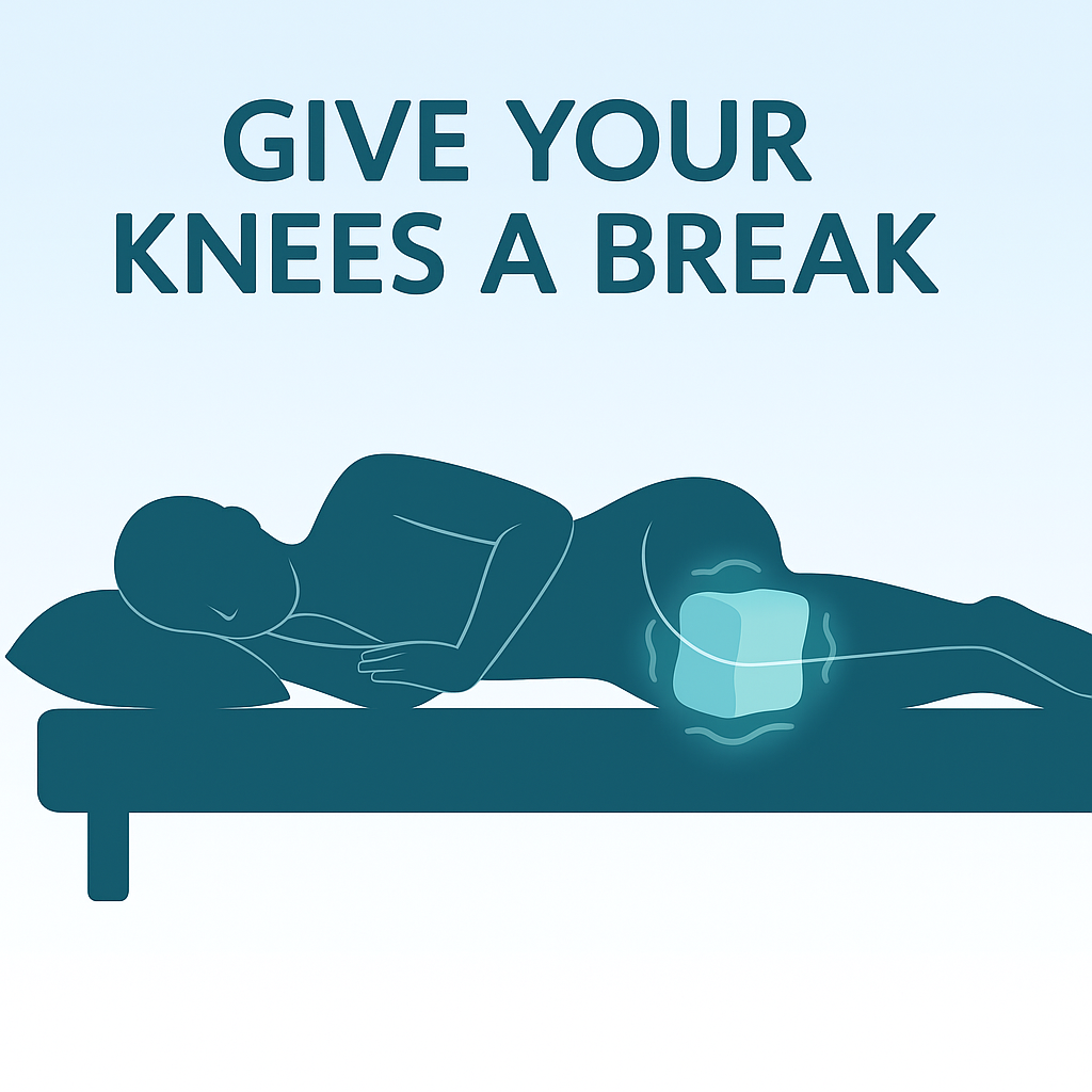 CloudKnee™ - Side-Sleep Knee Pillow with Strap