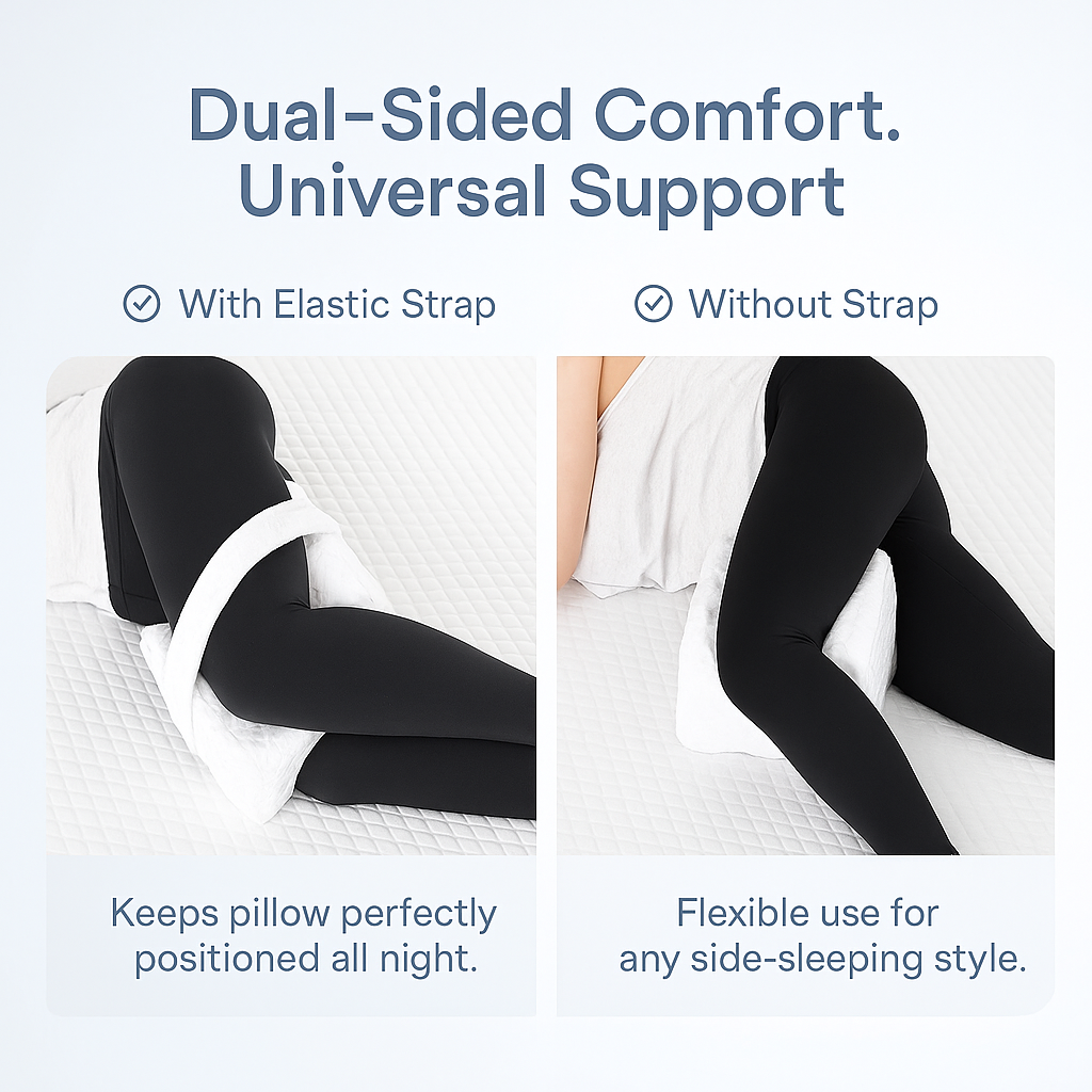 CloudKnee™ - Side-Sleep Knee Pillow with Strap