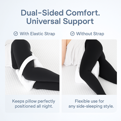 CloudKnee™ - Side-Sleep Knee Pillow with Strap