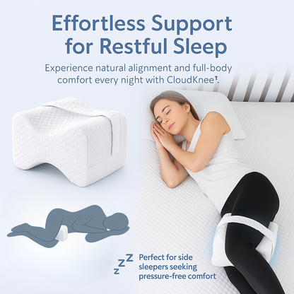 CloudKnee™ - Side-Sleep Knee Pillow with Strap